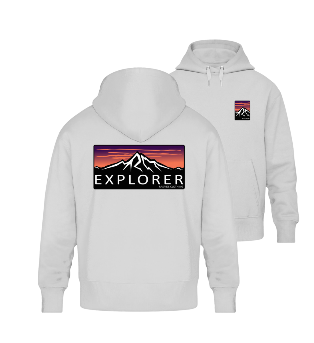 Explorer - Organic Oversize Hoodie | Double print