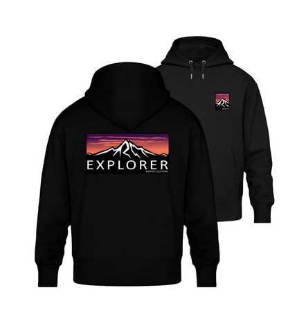 Explorer - Organic Oversize Hoodie | Double print