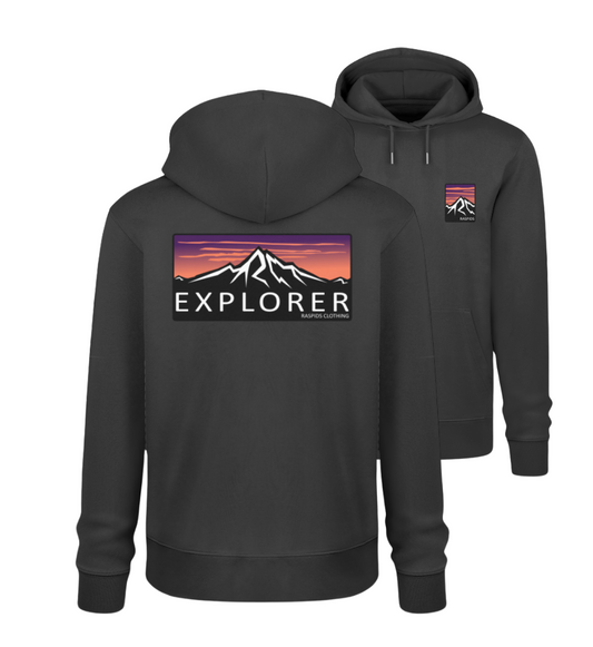 Explorer - Organic Hoodie | Double print