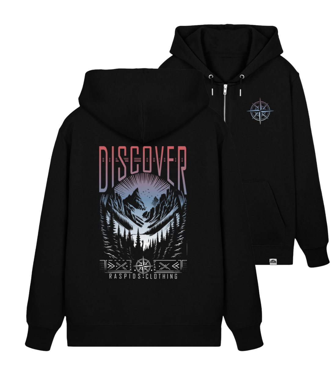 Discover - Organic Zipper | Double print