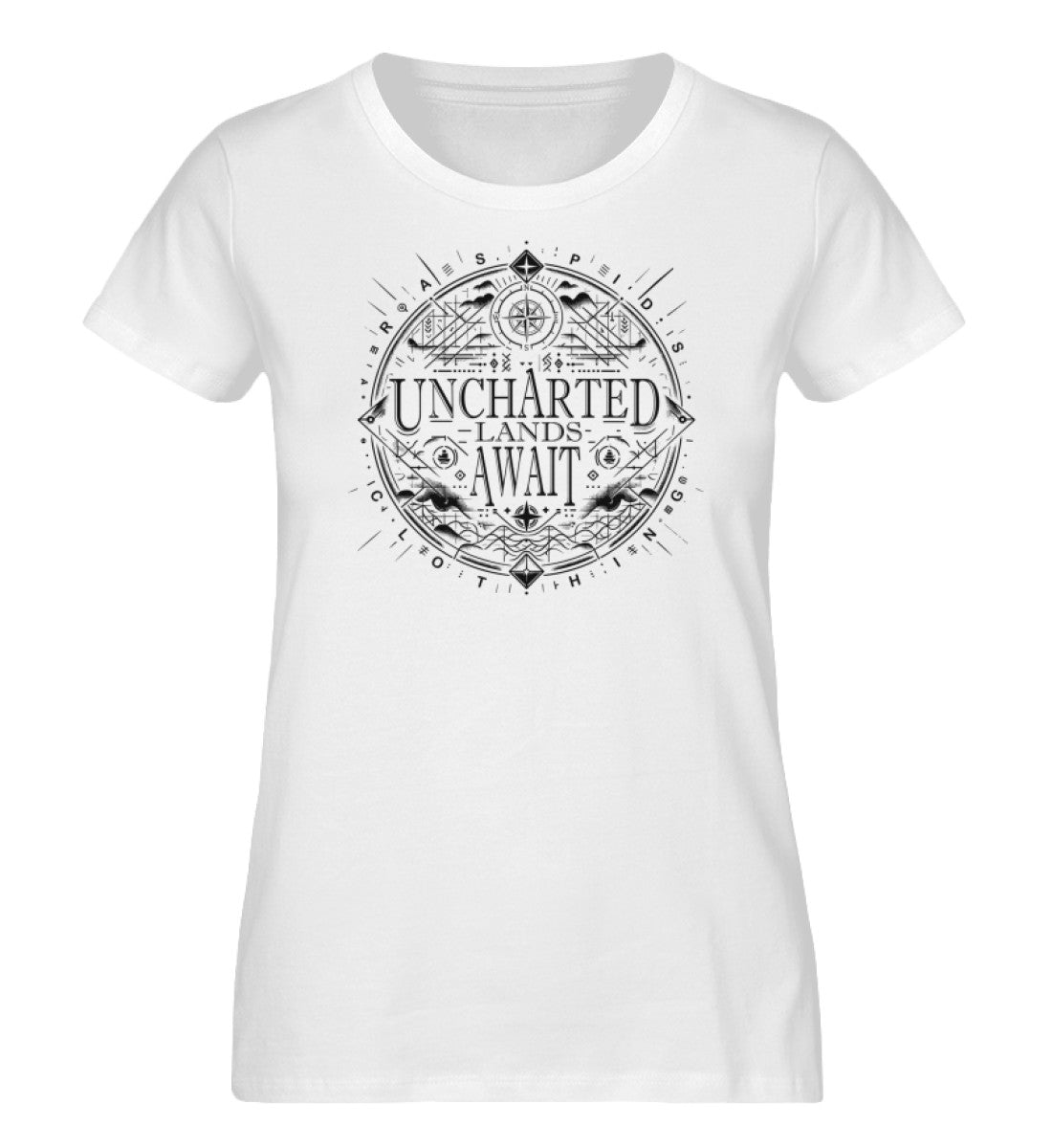 Uncharted - Ladies Organic Shirt | Front print